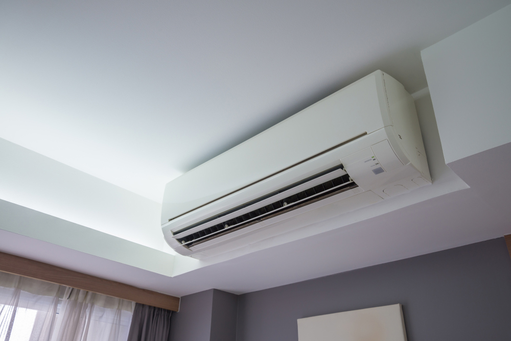 A Split Air Conditioner On Wall